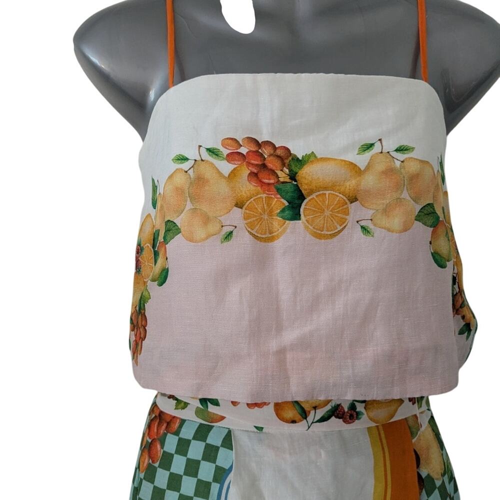 NWT Antonio Melani Sz 2 CLIO Collection Citrus Crop Top $129